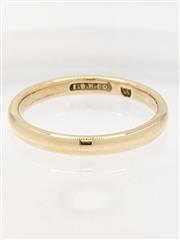 14K 2.4g 2.5mm Solid Yellow Gold Wedding Band Traditional Minimal Ring Size-6.5